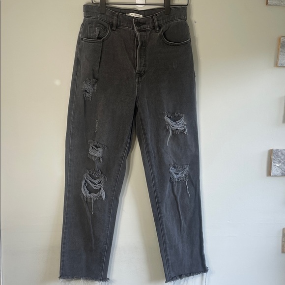 PacSun Denim - PacSun Black Distressed Straight Leg Jeans